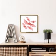 五福臨門 - 方形/家居佈置/新年佈置/福氣/吉利/紅色/北歐/複製畫