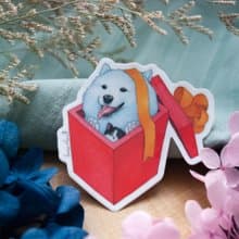 【貓瘋子】小黑與大白行李箱貼G / 行李箱貼紙