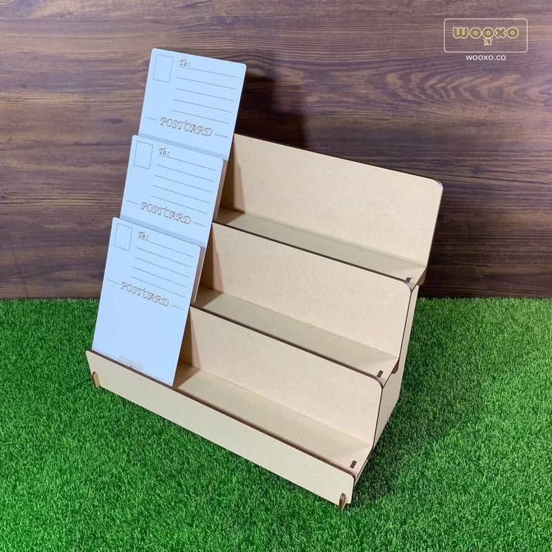 WOOXO 小牆階梯架 展示架 DIY 擋板 明信片 小物 簡單快速拆裝