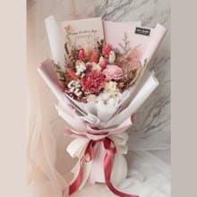 母親節不凋花康乃馨花束-粉 /不凋花/永生花