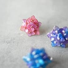 アジサイ Pink　ピアス・イヤリング