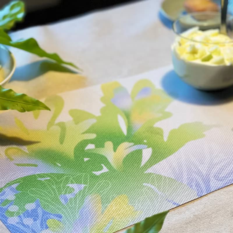 蕨類風景餐桌墊3.0-亞洲猴腦鹿角蕨|鹿角蕨 餐墊 桌墊 母親節 禮