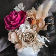 永生花盆花/永生花桌花/永生花禮/生日禮物/不凋花禮/開店送禮 花