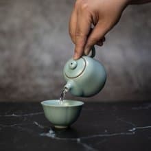 陶作坊│懷汝滿足壺(不含杯)_粉青