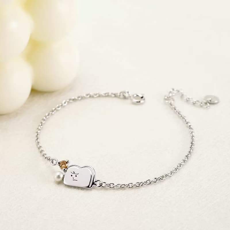 THE BUTTERS經典系列-奶油家族經典純銀手鍊-吐司先生