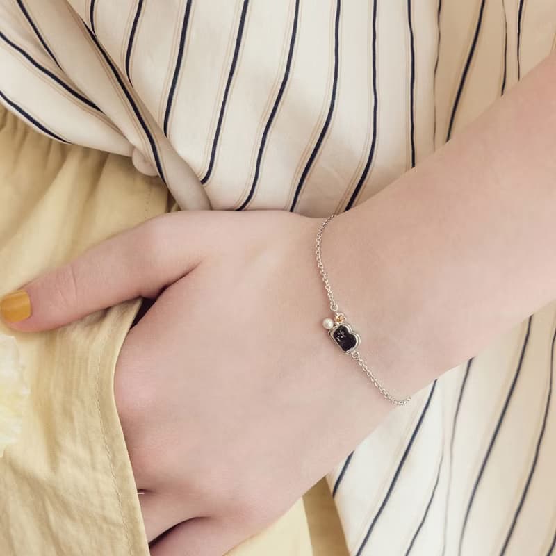 THE BUTTERS經典系列-奶油家族經典純銀手鍊-吐司先生