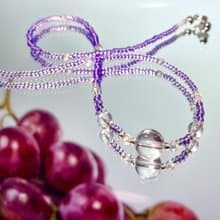 Fruit & Vegetable Collection - 022 Grape Crystal Necklace
