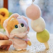 MEWJI妙吉原創可愛貓咪三花貓公仔可愛毛絨玩偶掛件少女禮物