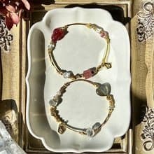 -月光中搗藥的兔子-天然水晶手鏈/黃銅手鍊