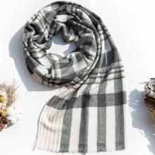 喀什米爾Cashmere 針織圍巾 純羊毛圍巾 手織圍巾 編織圍巾-日本