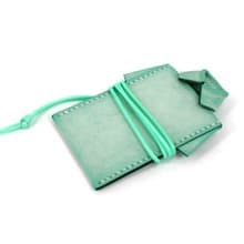 MOOS X WASOME ORIGAMI 植鞣牛革 全人手縫製 卡片套 (薄荷綠色)