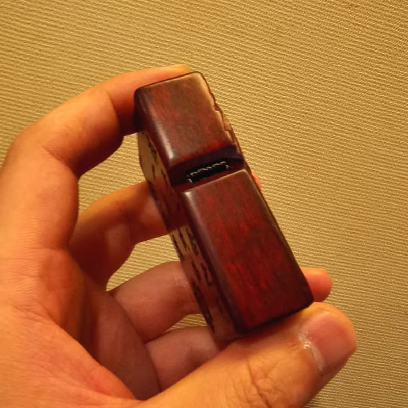 壽星 立體雕刻紫檀木煤油打火機殼 ZIPPO替換殼 打火機裝飾殼
