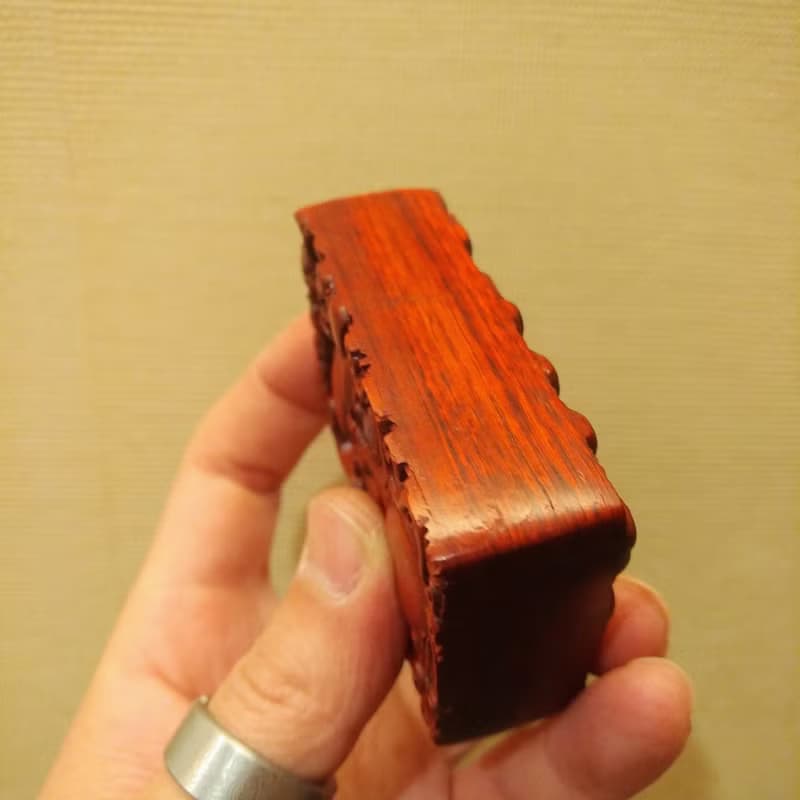 壽星 立體雕刻紫檀木煤油打火機殼 ZIPPO替換殼 打火機裝飾殼