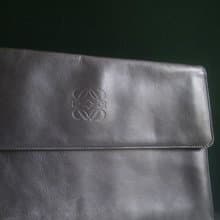 【老時光 OLD-TIME】早期少見二手古董包LOEWE皮革手拿包