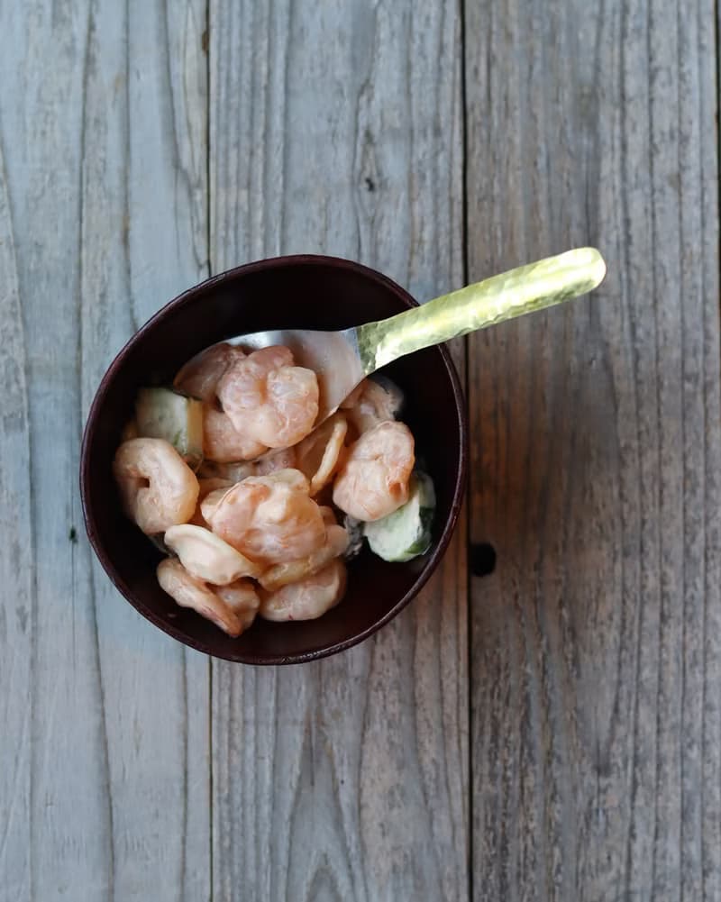 鎚目模様の真鍮レンゲスプーン