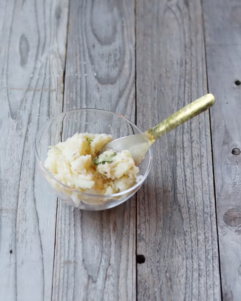 鎚目模様の真鍮レンゲスプーン