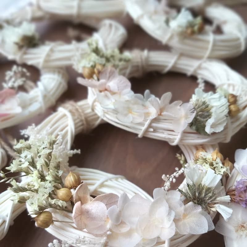 【禮盒】花環彩幽靈大豆香氛蠟燭組合 粉水晶玻璃杯 結婚小物