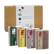手工皂四入禮盒(沉香/艾草/永久花/苦橙葉) 沐浴皂