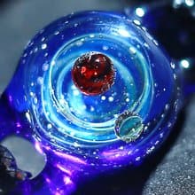 【原創宇宙琉璃手鍊】日本銀河玻璃手鍊聖誕星空送禮生日飾品禮物