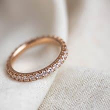 【日常婚戒】Your Wedding Band 鑽石線戒 • 純銀厚鍍18K金