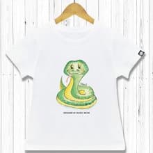 STATELYWORK 厭世生肖-蛇-男女童裝白T恤