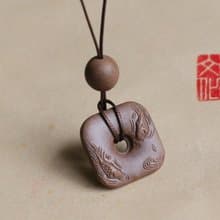壹染指香品 | 木樨香 雙魚 平安扣項鏈 | 一物一圖