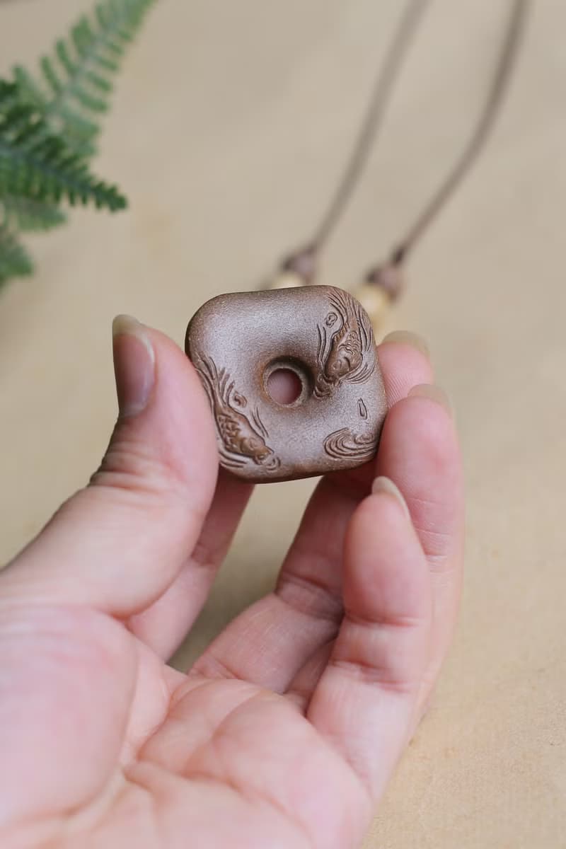 壹染指香品 | 木樨香 雙魚 平安扣項鏈 | 一物一圖