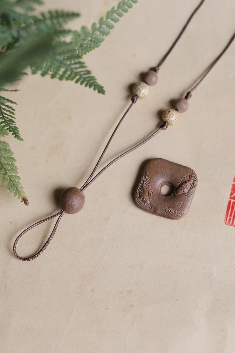 壹染指香品 | 木樨香 雙魚 平安扣項鏈 | 一物一圖