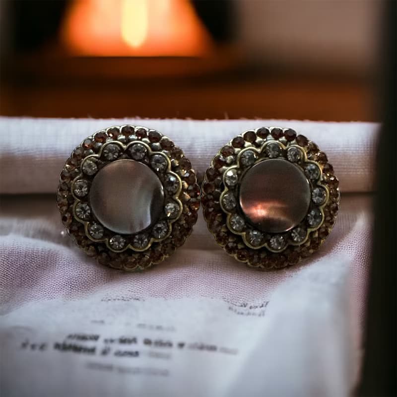 【落日餘暉】復古日落齒輪系耳飾 / 復古首飾 / 獨特低調系耳環