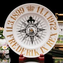 丹麥皇家哥本哈根B&G帝皇明君1972生日紀念陶瓷盤歐式裝飾掛盤