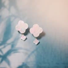 金木犀ピアス/イヤリング　-光彩パール-