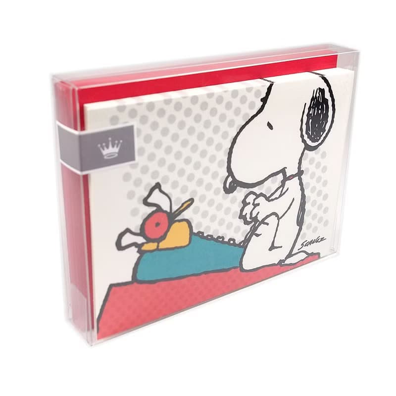 Snoopy精裝盒卡-史努比打字機【Hallmark-Peanuts 多用途】