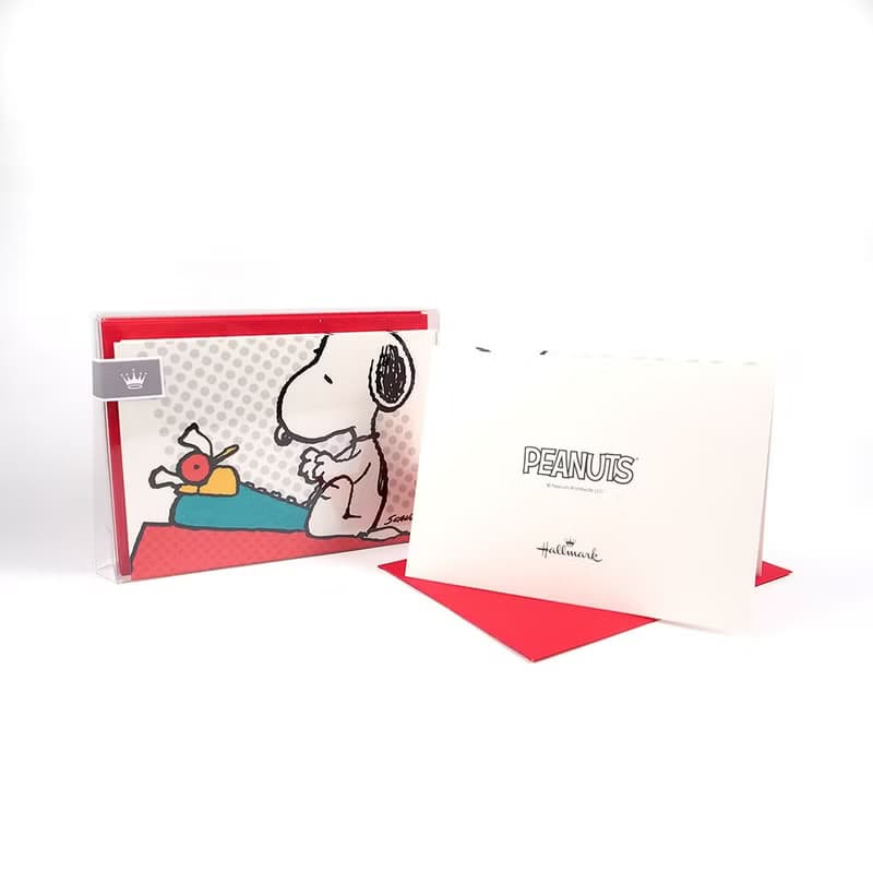 Snoopy精裝盒卡-史努比打字機【Hallmark-Peanuts 多用途】