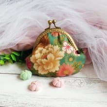 日本和風口金包 零錢包 小收納包  kimono fabric  (JS-76)