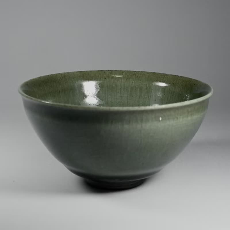 手作柴燒龍泉青瓷茶碗LONG020