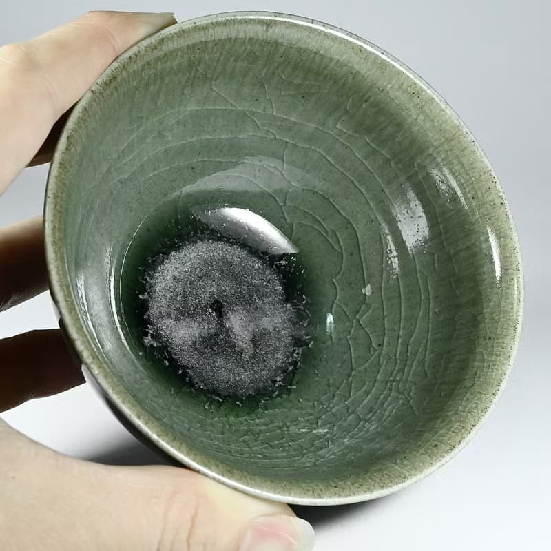 手作柴燒龍泉青瓷茶碗LONG020