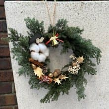 永生聖誕花圈 手作材料包 贈教學影片(聖誕 交換禮物 xmas