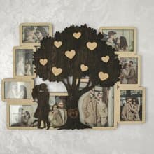 Personalized love photo frame collage Love tree Valentines day picture frame