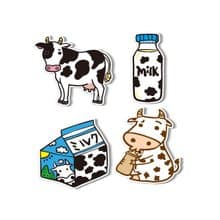 1212玩樂設計 逗趣到處貼 防水貼紙-多產乳牛小姐