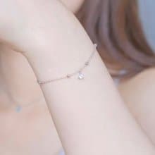 藍托帕石925純銀垂墜寶石手鍊