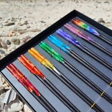 綠島手作/海洋手工染色樹脂/彩虹木筷環保餐具/新婚新居限定禮盒