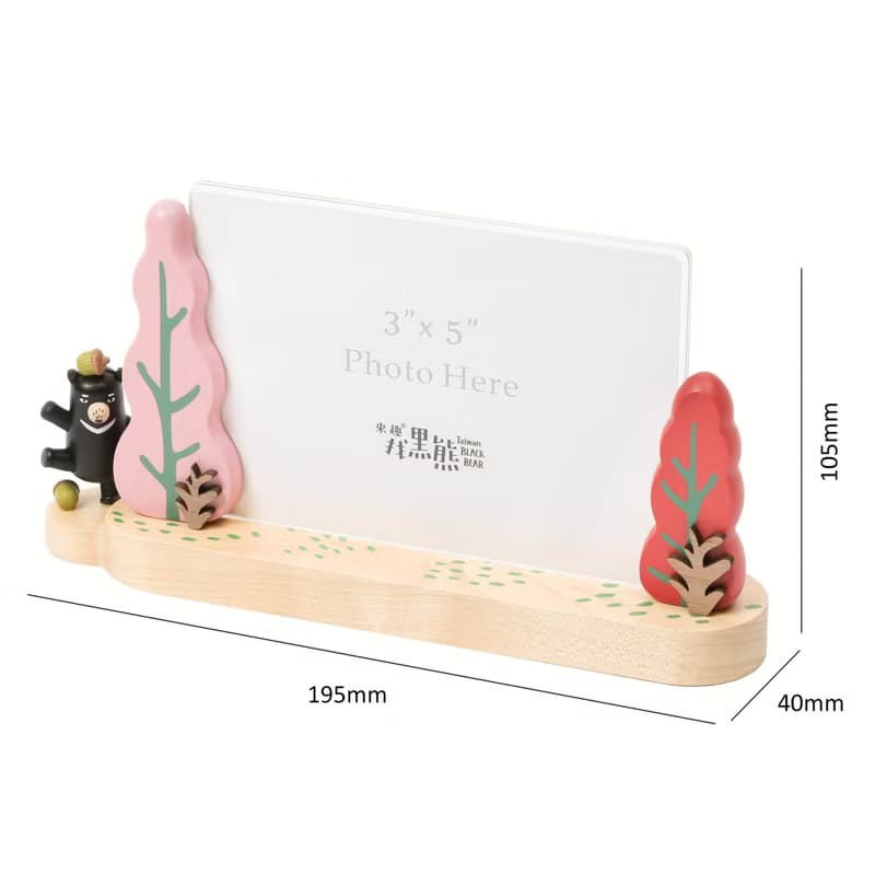 【台灣黑熊】來趣找黑熊 3X5吋相框 辦公文具 居家裝飾