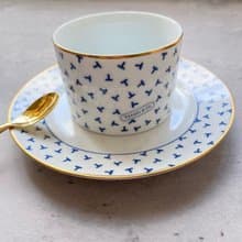 未使用保存品 Tiffany&Co. 湯碗配碟子套裝 餐具 中古美品 禮物