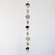 Stained glass garland, Home decor, Housewarming gift, Wall decor