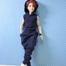 舒適的運動服上衣/褲子套裝+手錶