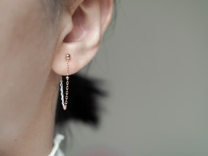 SATELLITE 無感小細珠耳環(耳夾) SV925/金/玫瑰金