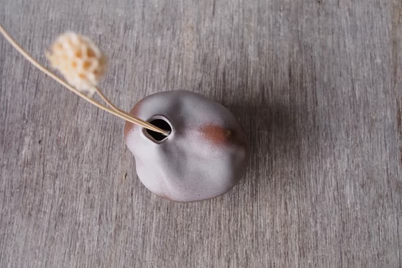 紅褐 陶瓷花器 / 小花瓶