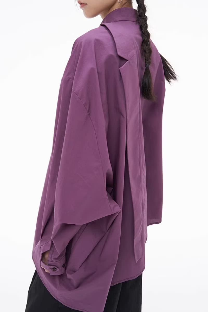 UNFETTERED 西服領不對稱襯衫