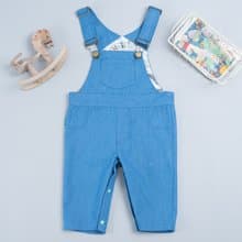 包屁吊帶長褲-手繪森林 牛津 手作 童裝 吊帶 幼兒 兒童 童裝 褲