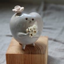 送你一顆心陶哇娃 花器 擴香